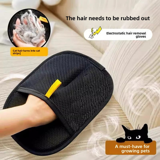 Cat Grooming Gloves for Hair Removal