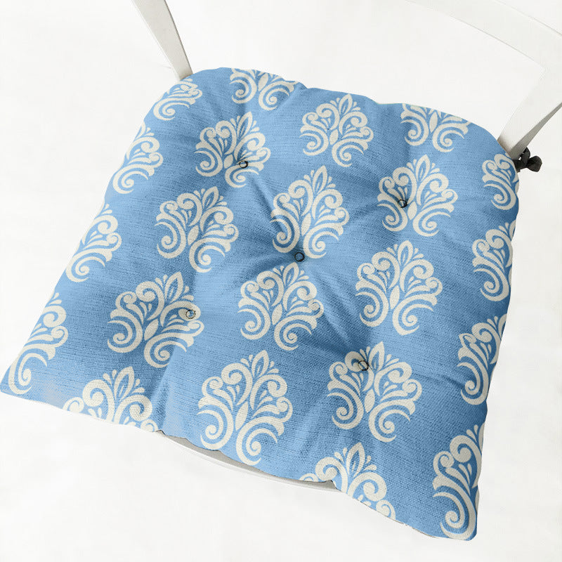 Home Round Square Chair Cushion Cotton Linen