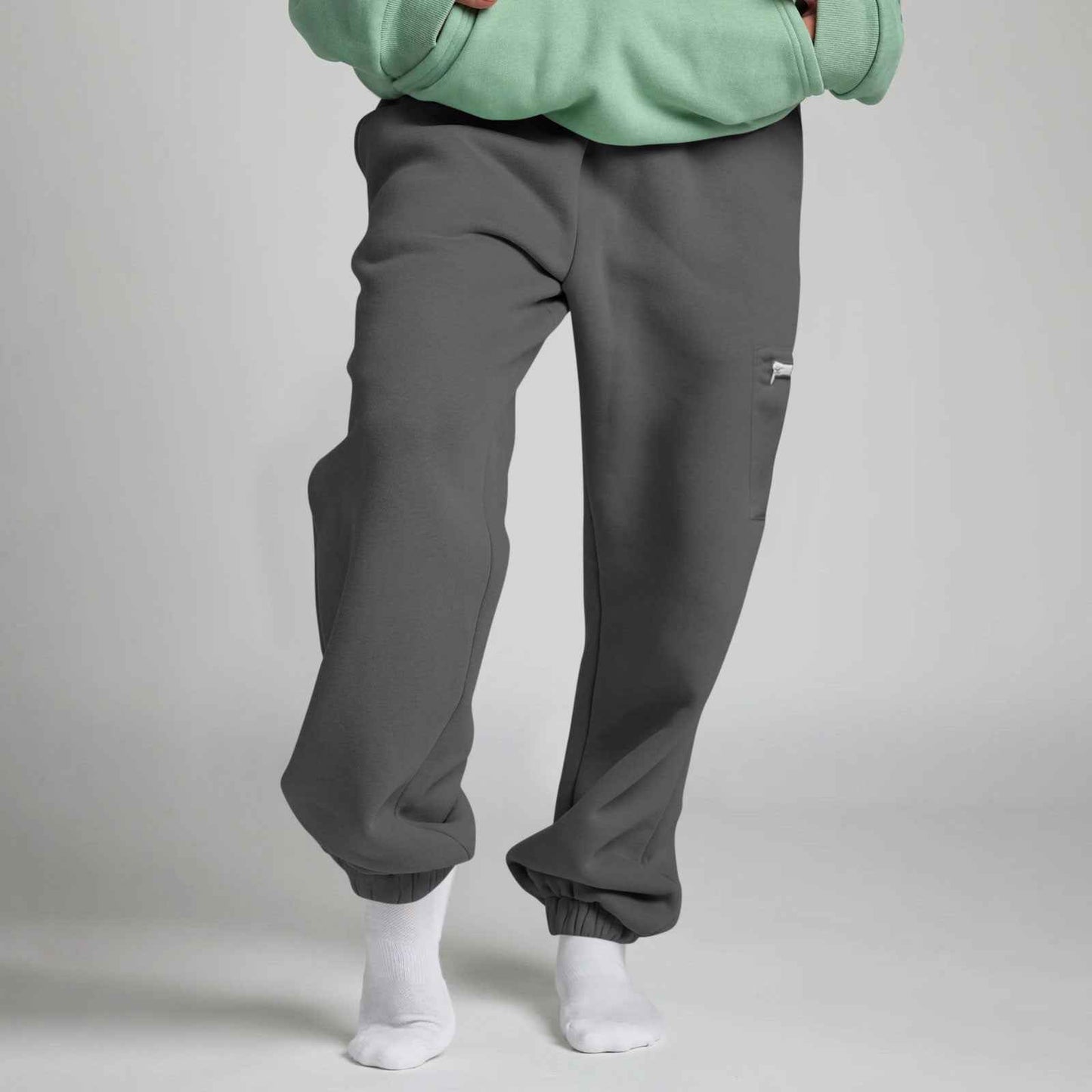 Women's Loose Large-size Fleece-lined Thick Pants