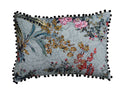 Coussin décoratif illustré à la main, 14 po x 20 po