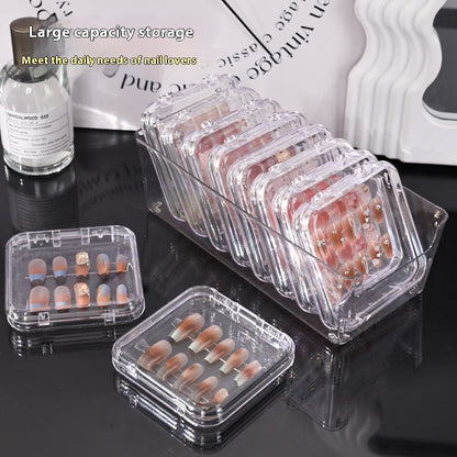 Transparent Manicure Small Wear Nail Box Handmade Nail Storage Box - DropOnline.co