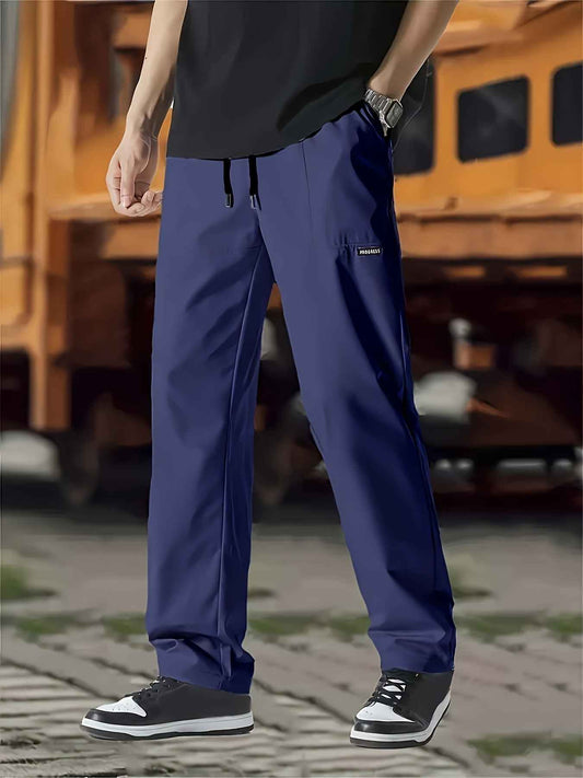 Men's Fashion Printed Ankle Pants - Casual Tapered Trousers