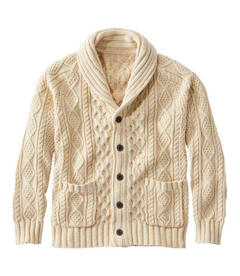 Knitted Lapel Cardigan Casual Sweater For Men