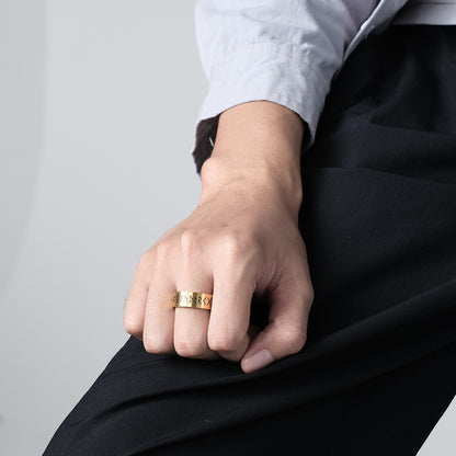 Titanium Steel Matte Brushed Ring Ring Men's And Women's Bracelets - DropOnline.co