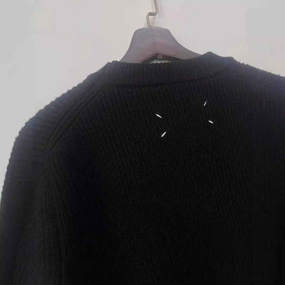 Wool Sweater Foreign Trade Gray Black Round Neck Loose Pullover Knitwear Unisex