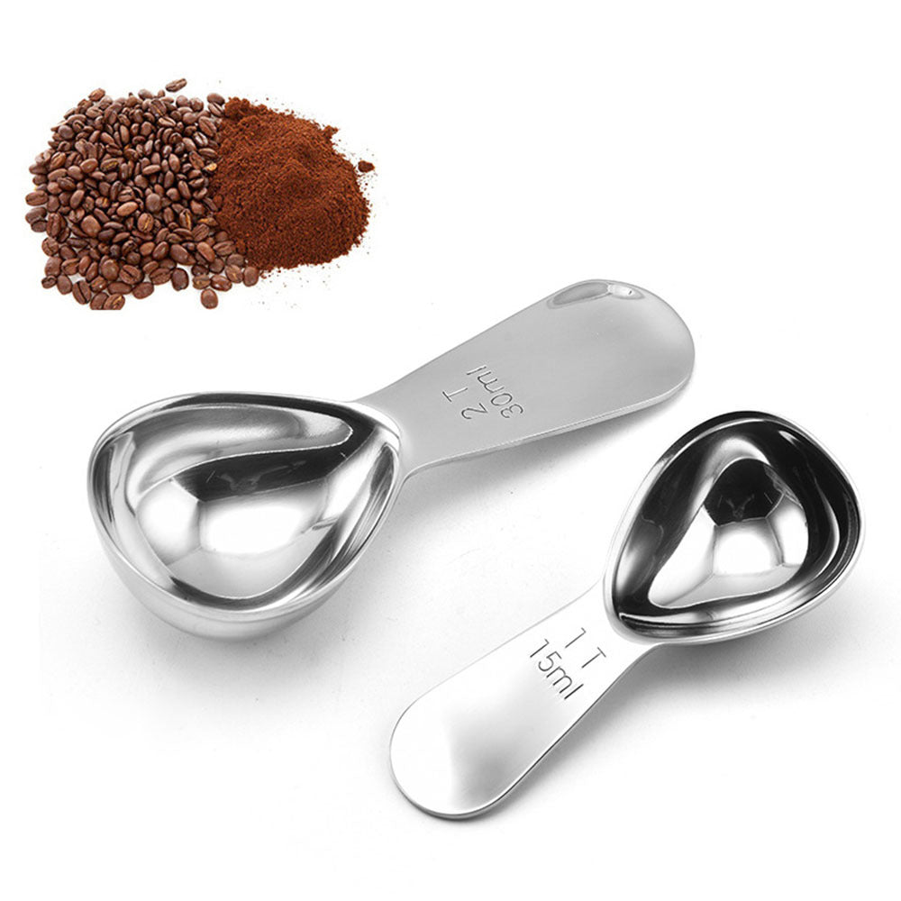 Professional Stainless Steel Coffee Measuring Spoon - 15ml Precision Scoop for Coffee Beans & Baking