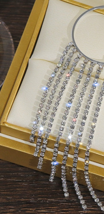 Fashionable And Simple Long Tassel Earrings - DropOnline.co