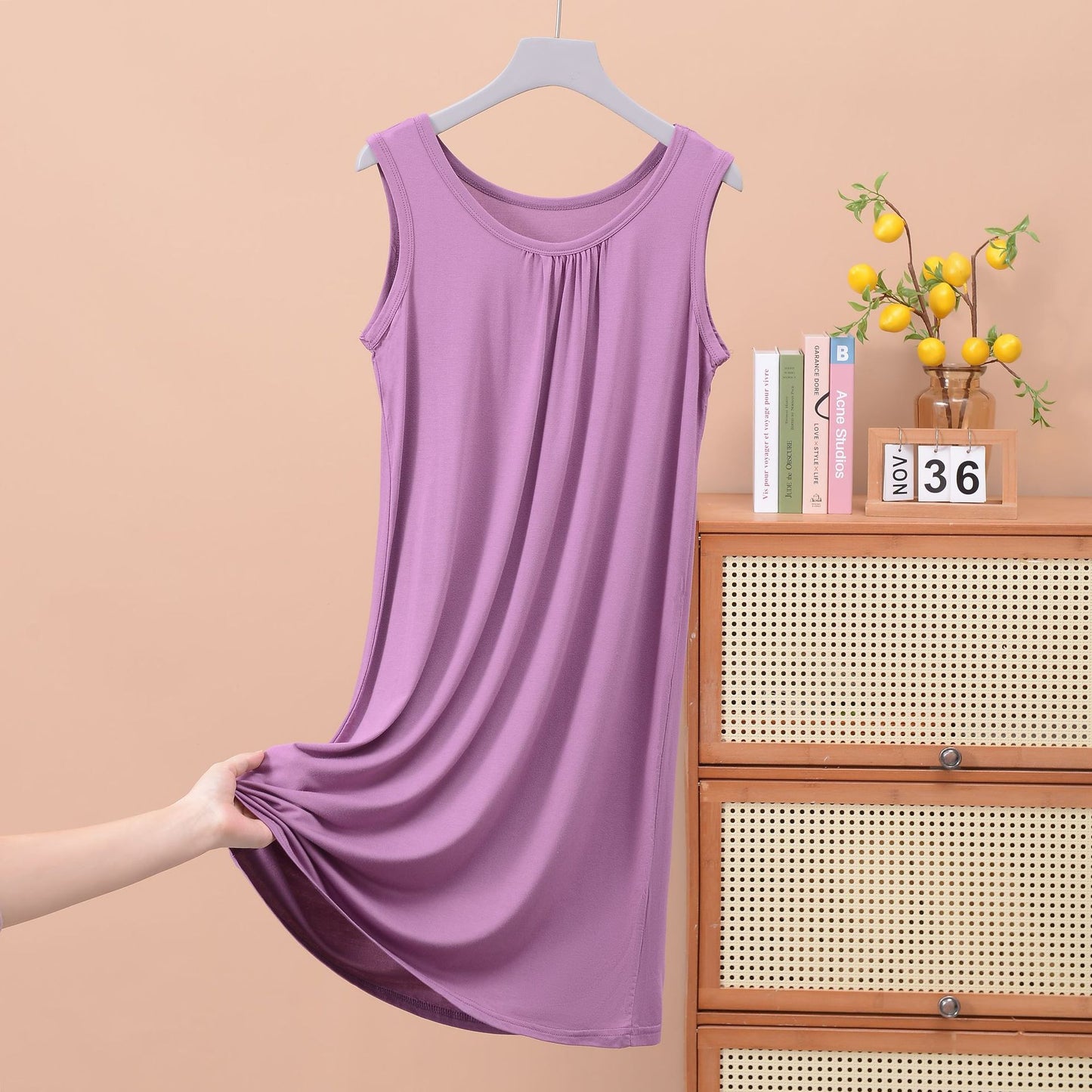 Plus Size Round Neck Ruffled Sleeveless Maxi Dress - Comfortable Casual Style