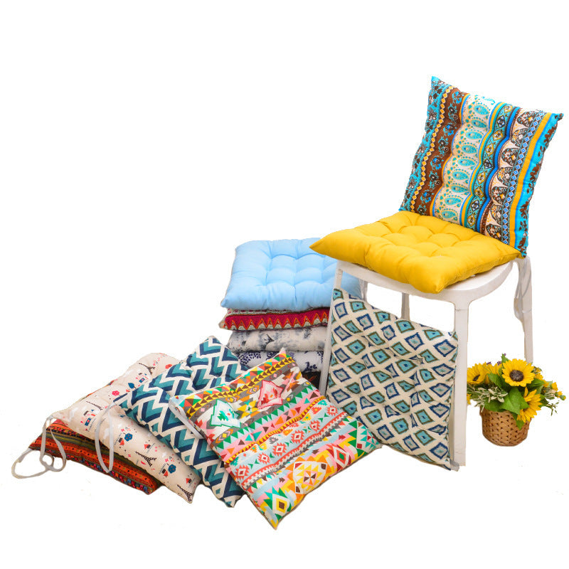 Japanese Style Cotton And Linen Thickened Home Cushion