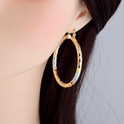 Simple Gold Women's Metal Alloy Earrings - DropOnline.co