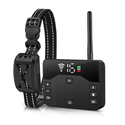 2 In 1 Wireless Electric Dog Fence Waterproof Pet Shock Boundary Containment System Electric Training Collar For Small Medium Large Dogs - DropOnline.co