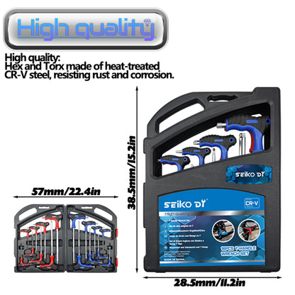 16-Piece Professional Hex Key Set