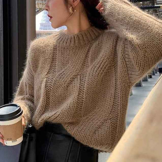 Fashion Loose Knit Sweater For Women