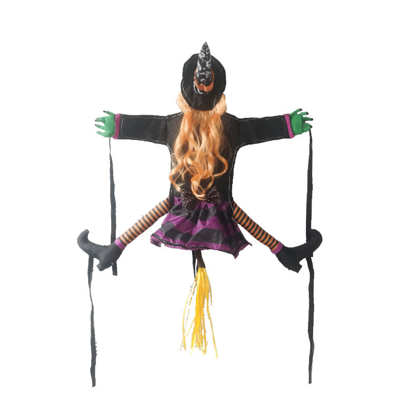 Halloween Witch Outdoor Pendant - Lighted Courtyard Decoration