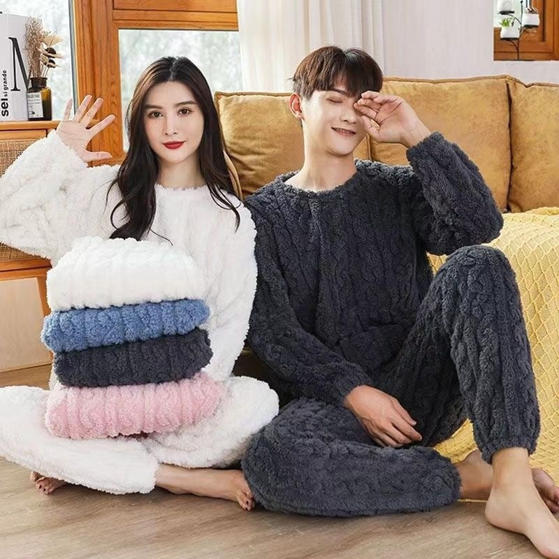 Coral Velvet Pajamas - Luxurious Soft Sleepwear Set