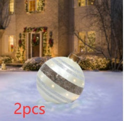 Giant Inflatable Christmas Ball 60cm - PVC Outdoor Ornament Decoration for Tree & Yard