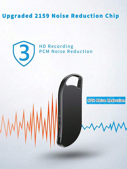 64GB Digital Voice Recorder, USB C Interface, Voice Activation And Noise Reduction, Suitable For Lectures, Meetings, Interviews, 900 Hours Of Large Capacity, Metal Casing - DropOnline.co