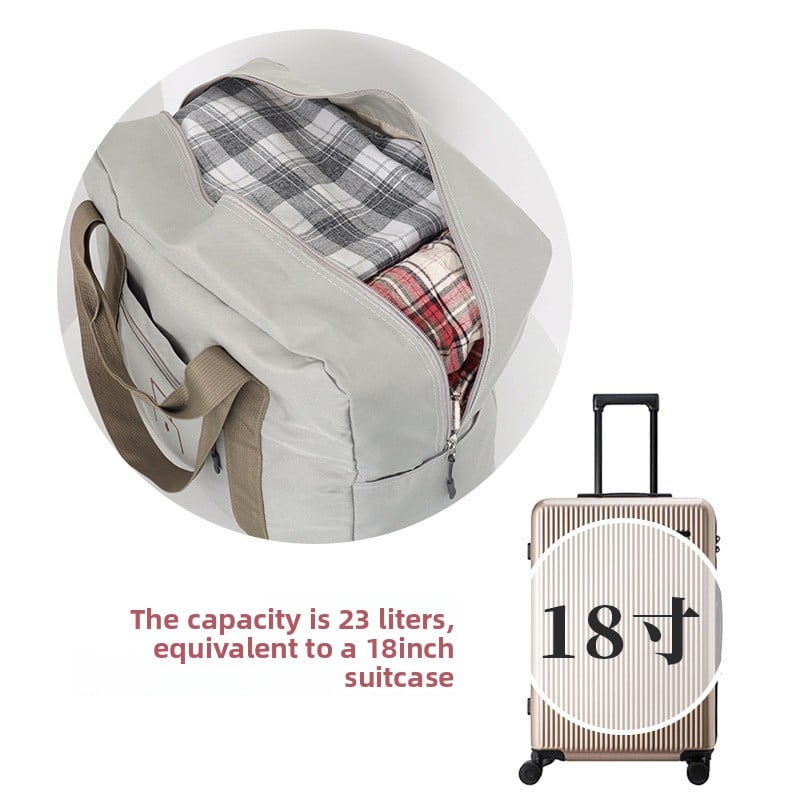 Travel Folding Storage Handbag Trolley Case Hanging Bag Expansion Bag Waterproof Certificate Bag Travel Handbag Travel Handbag
