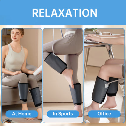 Intelligent Leg Massage Device - 3 Levels Of Pressure And Heat Therapy. Leg Relaxation Therapy Tool. Portable Leg Protection Tech. - DropOnline.co