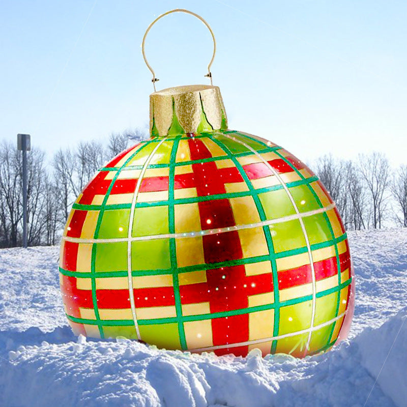 Giant Inflatable Christmas Ball 60cm - PVC Outdoor Ornament Decoration for Tree & Yard