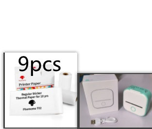 Portable Mini Thermal Label Printer Home Photo Printer Student Wrong Question Printer Bluetooth-compatible Mini Label Printer Price Tag - DropOnline.co