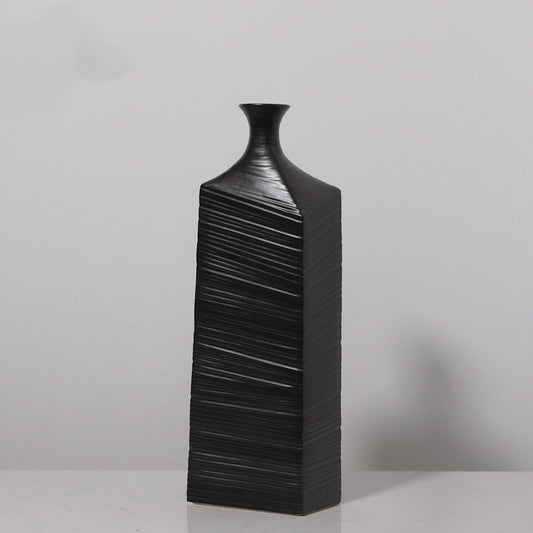 Premium Simple Ceramic Vase - Modern Home Soft Decoration Centerpiece