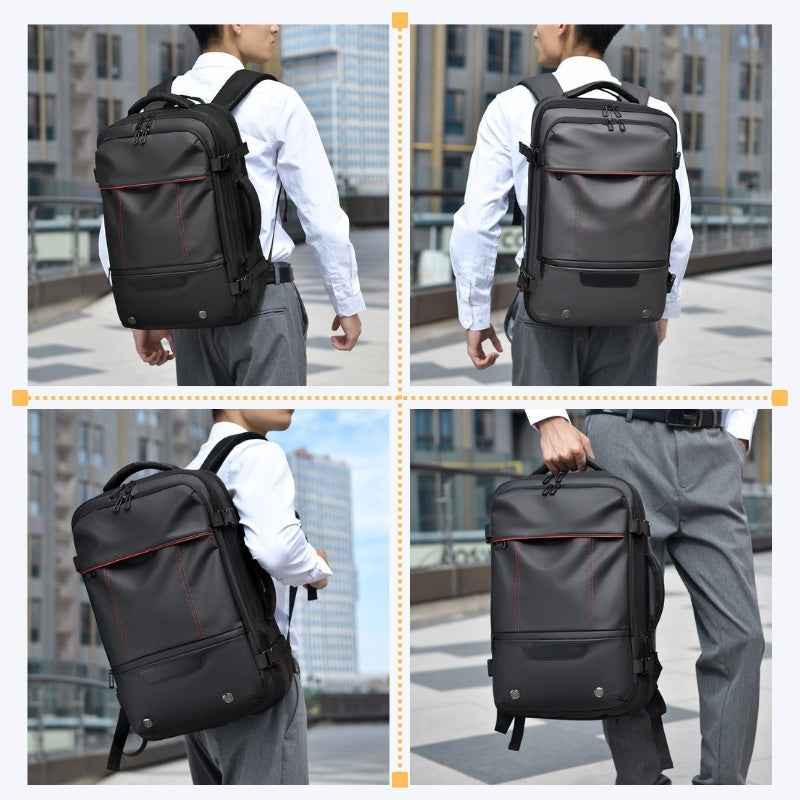 Large Capacity Expansion Multifunctional Men's Compression Backpack
