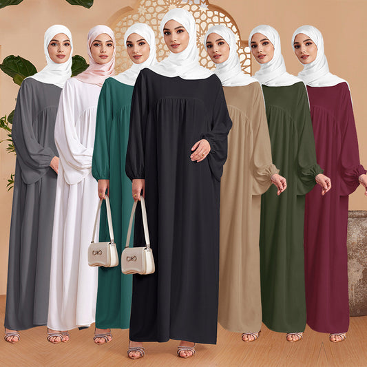 Women's Abaya Dress - Middle Eastern Long Robe