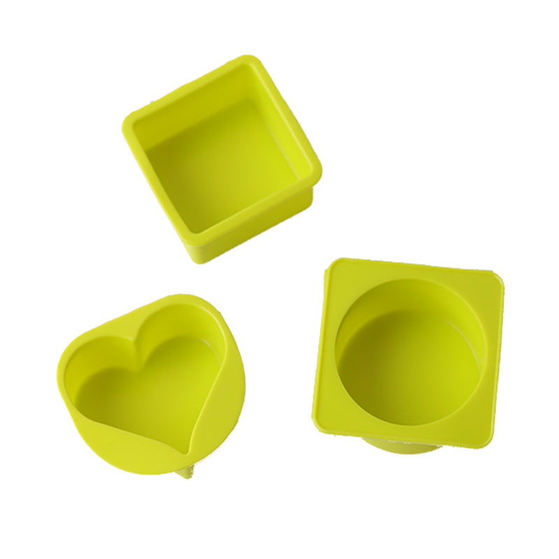 Silicone Mold Made Of Love Round Square Cake Candles