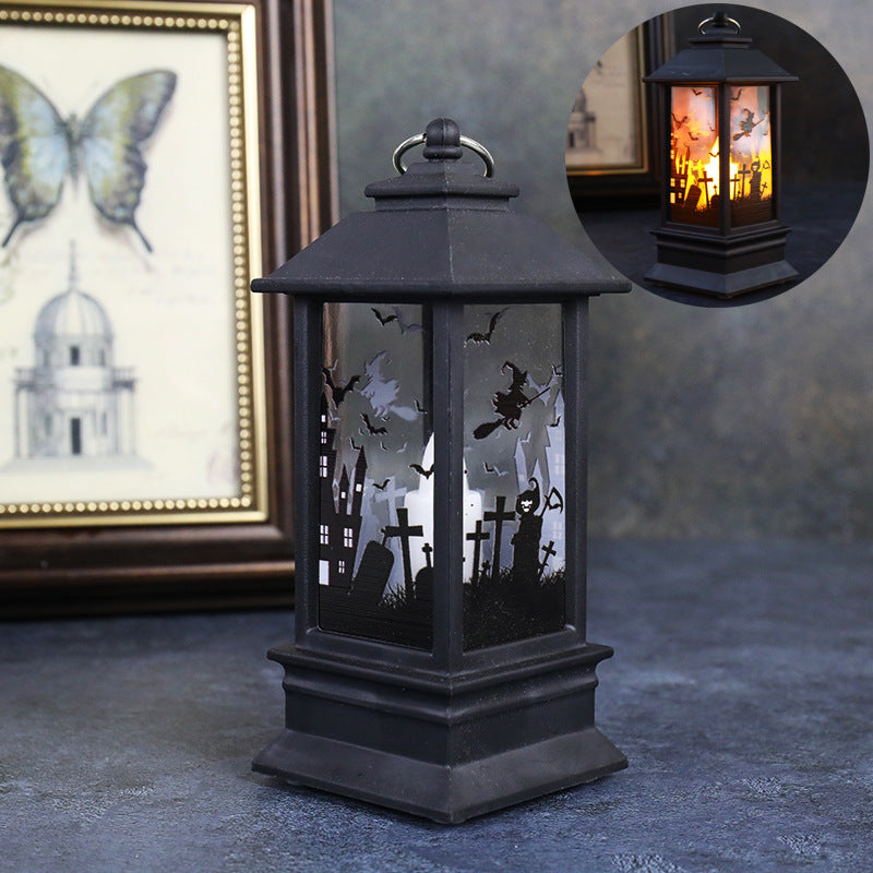 Halloween Simulation Flame Lanterns - Pumpkin Design