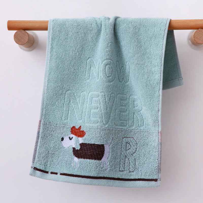 Children's Towel Home Soft Cartoon Face Towel Pure Cotton