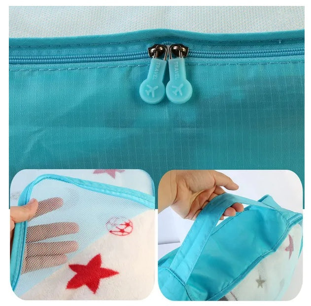 9Pcs Clothes Storage Bags Water-Resistant Travel Luggage Organizer Clothing Packing