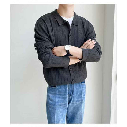 Trendy Casual Loose Lapel Men's Sweater