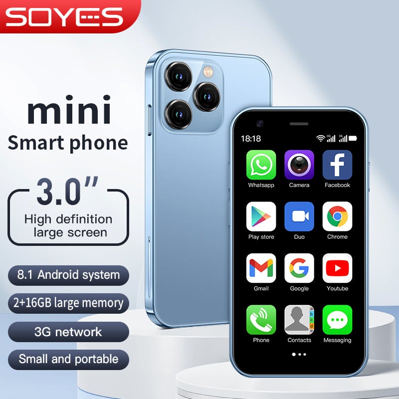Mini Android Smartphone - Compact 16GB Unlocked Phone with Dual SIM