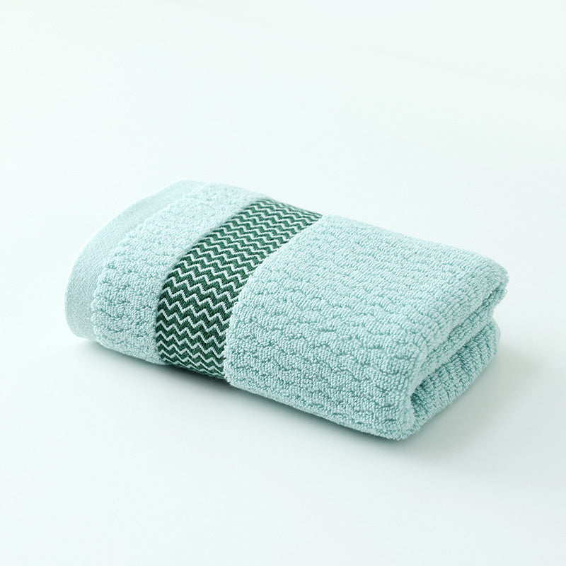 Absorbent Thickened Water-pattern Face And Body Towels For Everyday Home Use