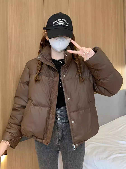 Men's Fashionable Padded Short Cotton Jacket