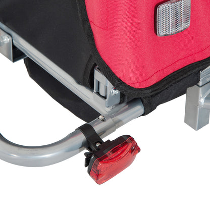 Elite 360 Swivel Bike Trailer for Kids Double Child Two-Wheel Bicycle Cargo Trailer With 2 Security Harnesses