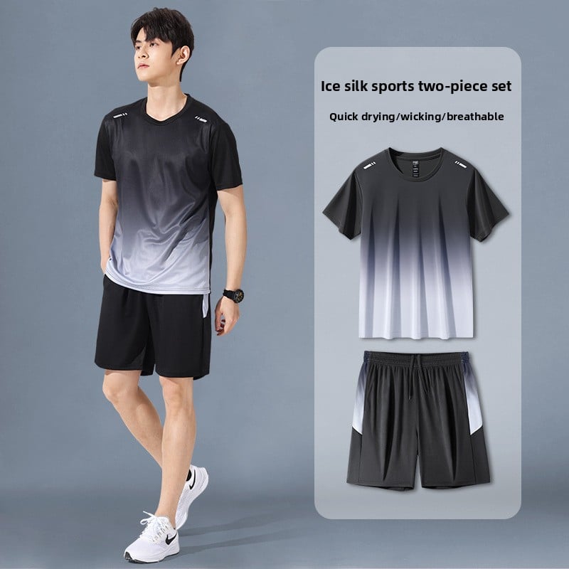 Men's Summer Quick-Drying Sports Outfit Set - Complete Athletic Wear