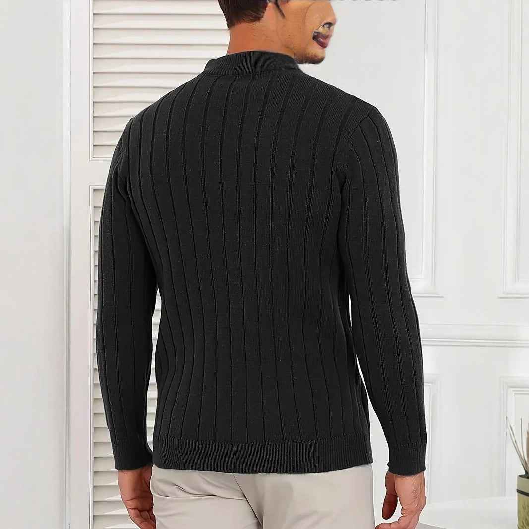 Retro Versatile Long Sleeve Sweater Men