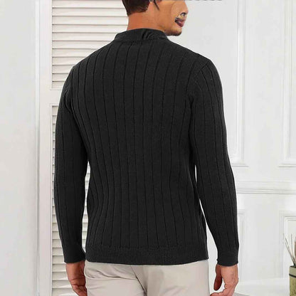 Retro Versatile Long Sleeve Sweater Men