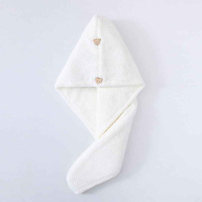 Candy Velvet Hair-drying Cap Thick Absorbent Headscarf