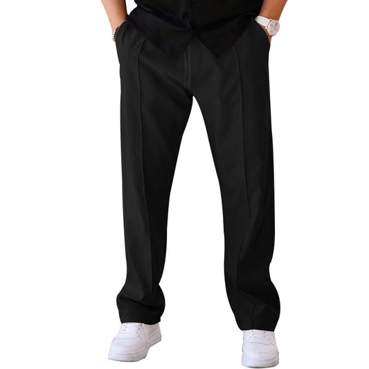 Men's Loose Straight-Leg Sport Trousers - Casual Athletic Pants