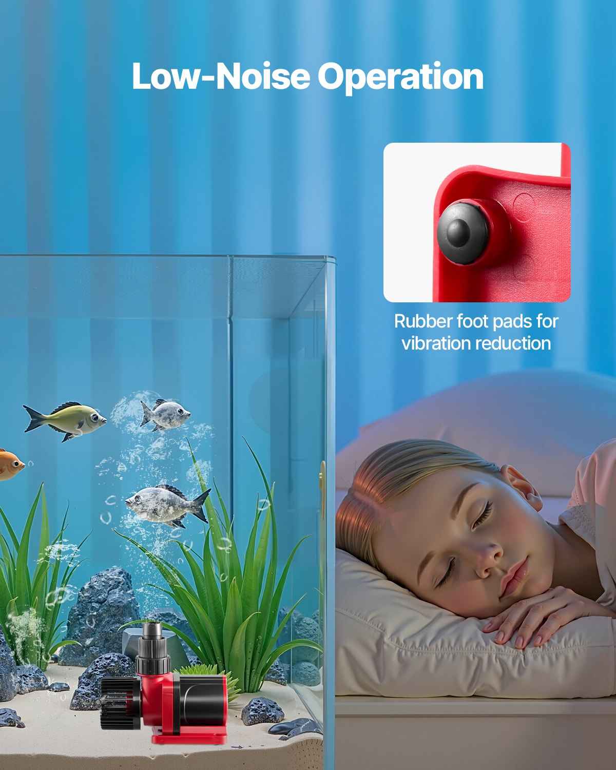 Aquarium 24V DC Water Pump With Controller 30W 800 GPH Wave Maker Return Pump