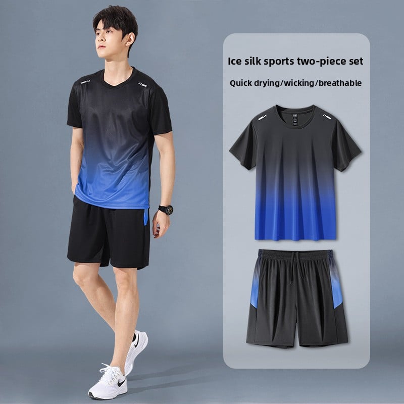 Men's Summer Quick-Drying Sports Outfit Set - Complete Athletic Wear