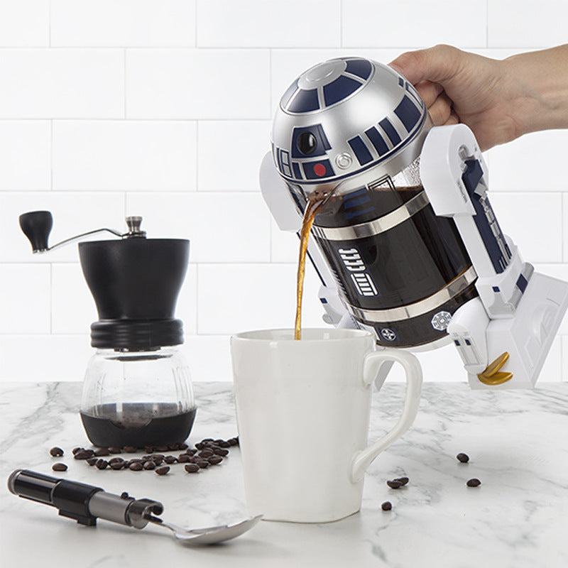 R2-D2 Star Wars French Press Coffee Maker - 960ml Multi-Function Coffee Machine