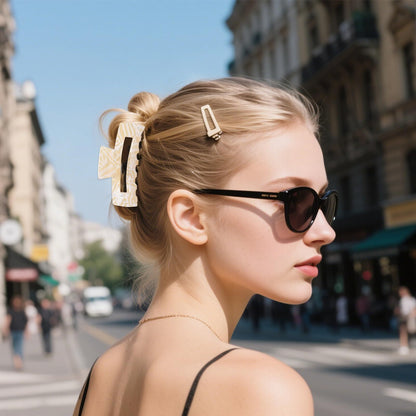 4Pcs Tortoise Hair Claw Clips, Acetate Hair Claw Clip Acrylic French Hair Banana Barrettes Jaw Clips, Stylish Hair Accessories For Women 3.15 Inch Fashion Strong Hold For Thick Thin Hair,442-9838-G14 - DropOnline.co