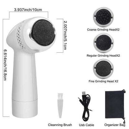Electric Foot Grinder Vacuum Foot Grinding Machine Exfoliating Dead Skin Callus Remover Foot Care - DropOnline.co