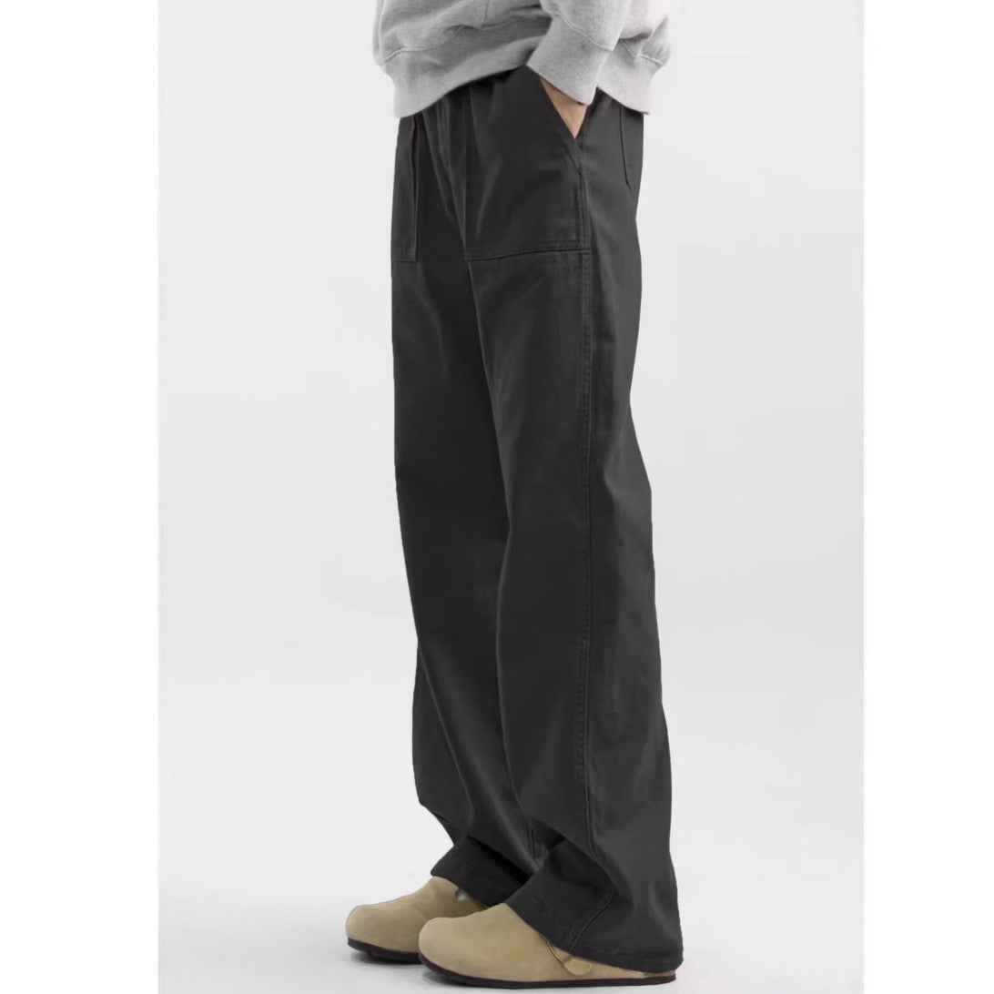 Maillard Retro Straight-leg Casual Men's Cargo Pants