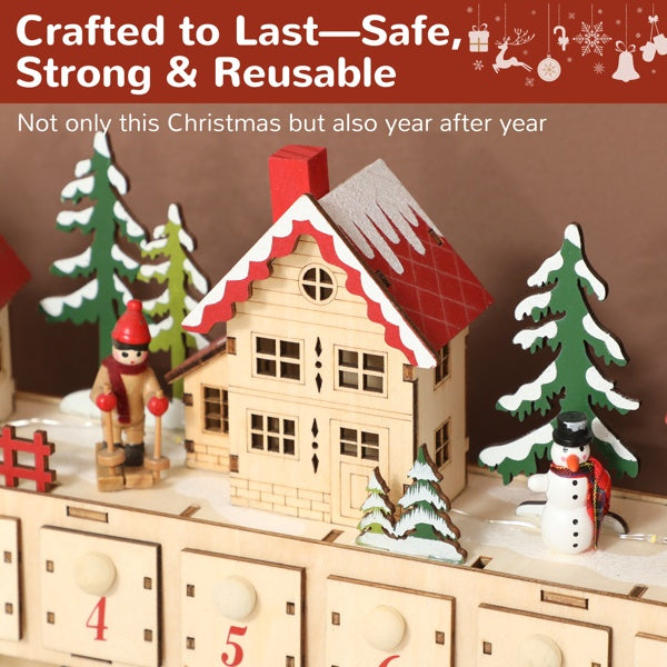 Christmas Advent Calendar - 24-Day Holiday Countdown Calendar