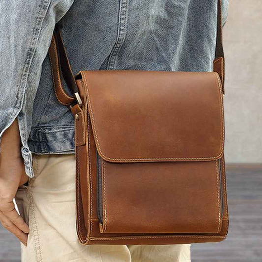 Top Layer Cowhide Leather Single-shoulder Bag Genuine Leather High-grade Crossbody